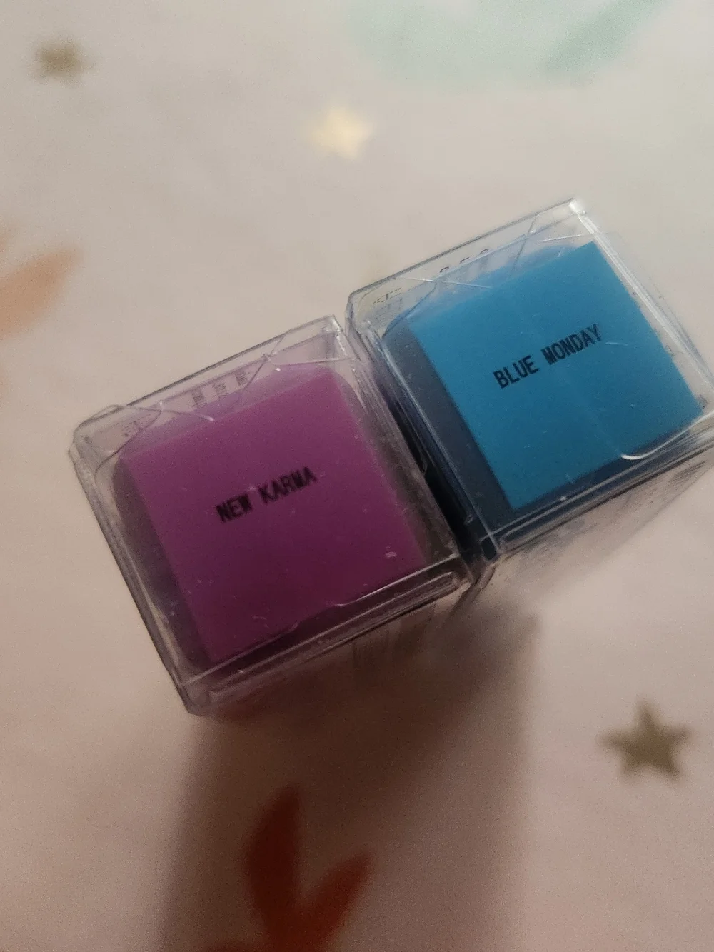 about-face eye shadowsticks (3) and eye paints ( 3) 3 Blue, Purple,orange Yellow